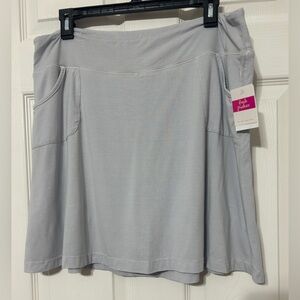 FRESH PRODUCE Women’s City Skort Stretch Knit Vapor Gray NWT Size XL